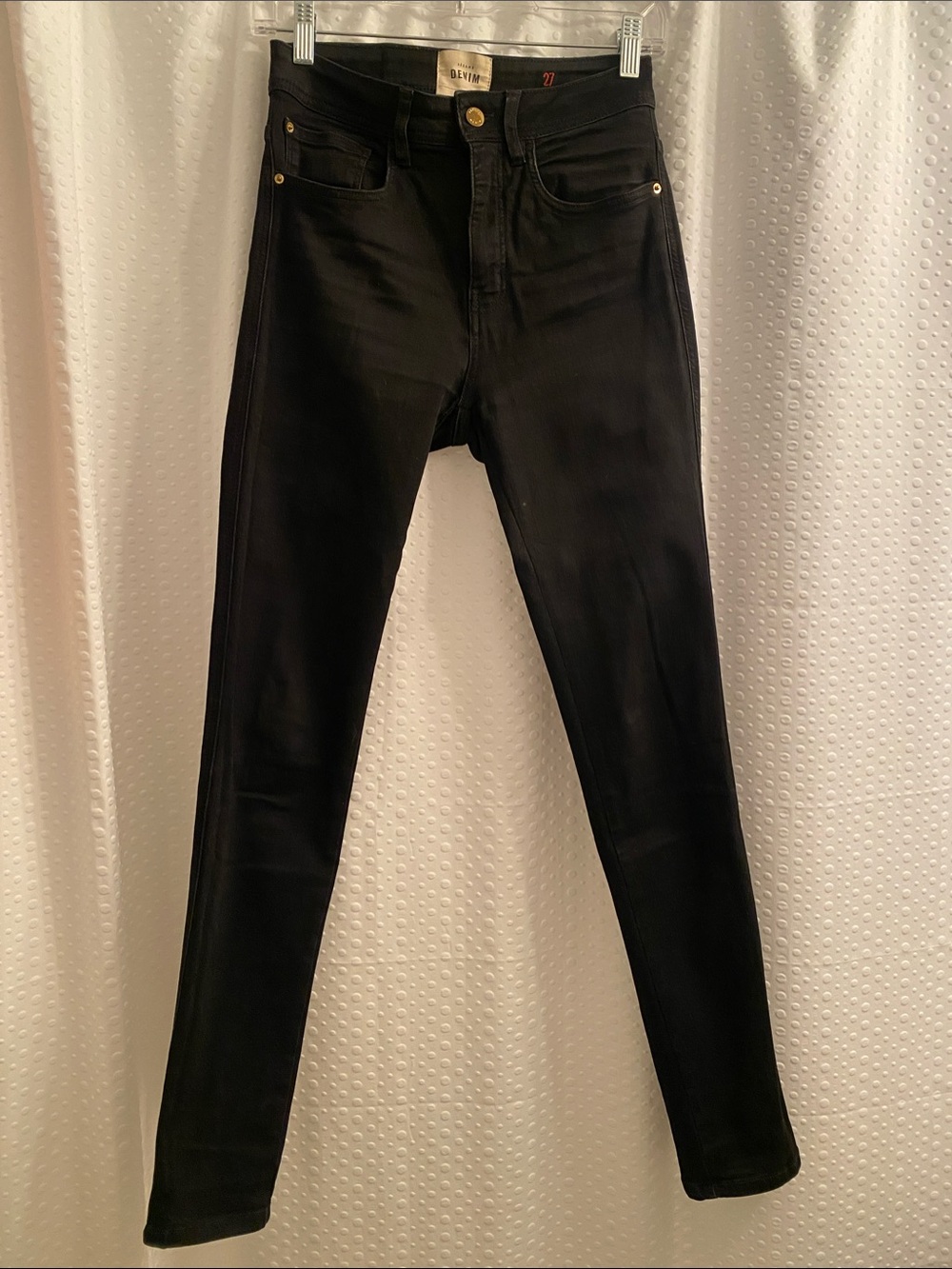 Sezane Black Skinny High-Rise Jeans